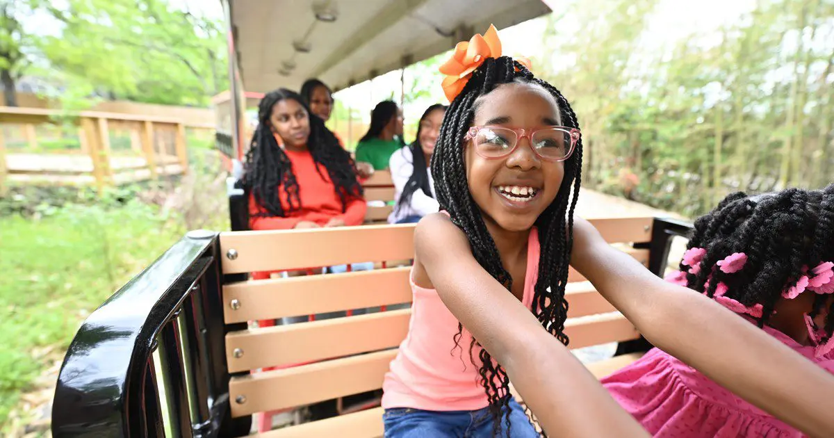 People riding the Train